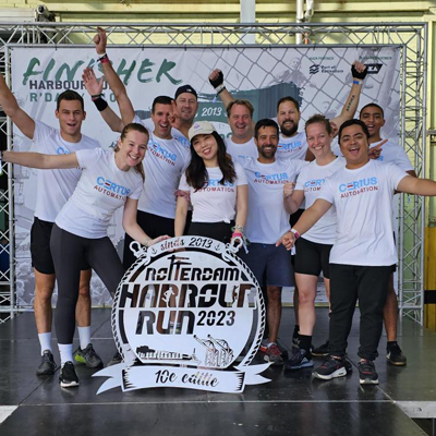 CERTUS Amployees joining the Rotterdam Harbour Run together